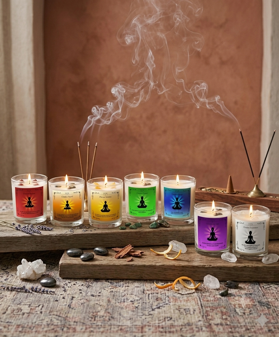 Chandelles 7 Chakras